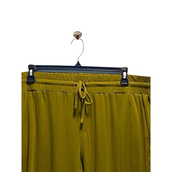 Any Body High Waisted Joggers Olive Green Size XL Minimalist Neutral Coastal - Picture 6 of 12